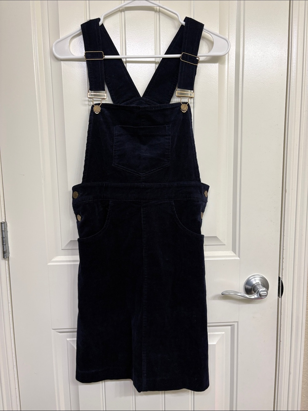 NWT Kiel James Patrick Black Corduroy Overall Dress